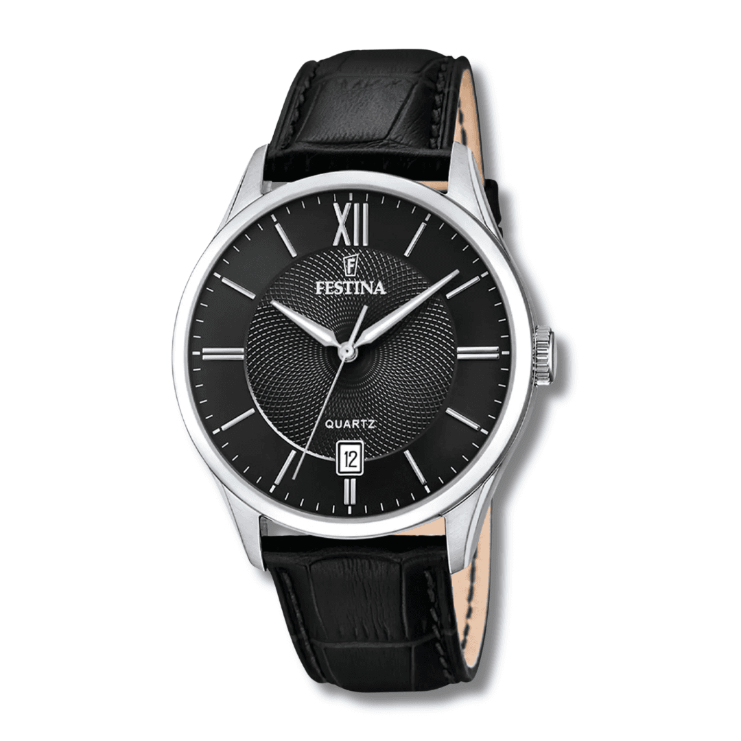 RELÓGIO FESTINA MASCULINO COURO PRETO APENAS R$ 467,50